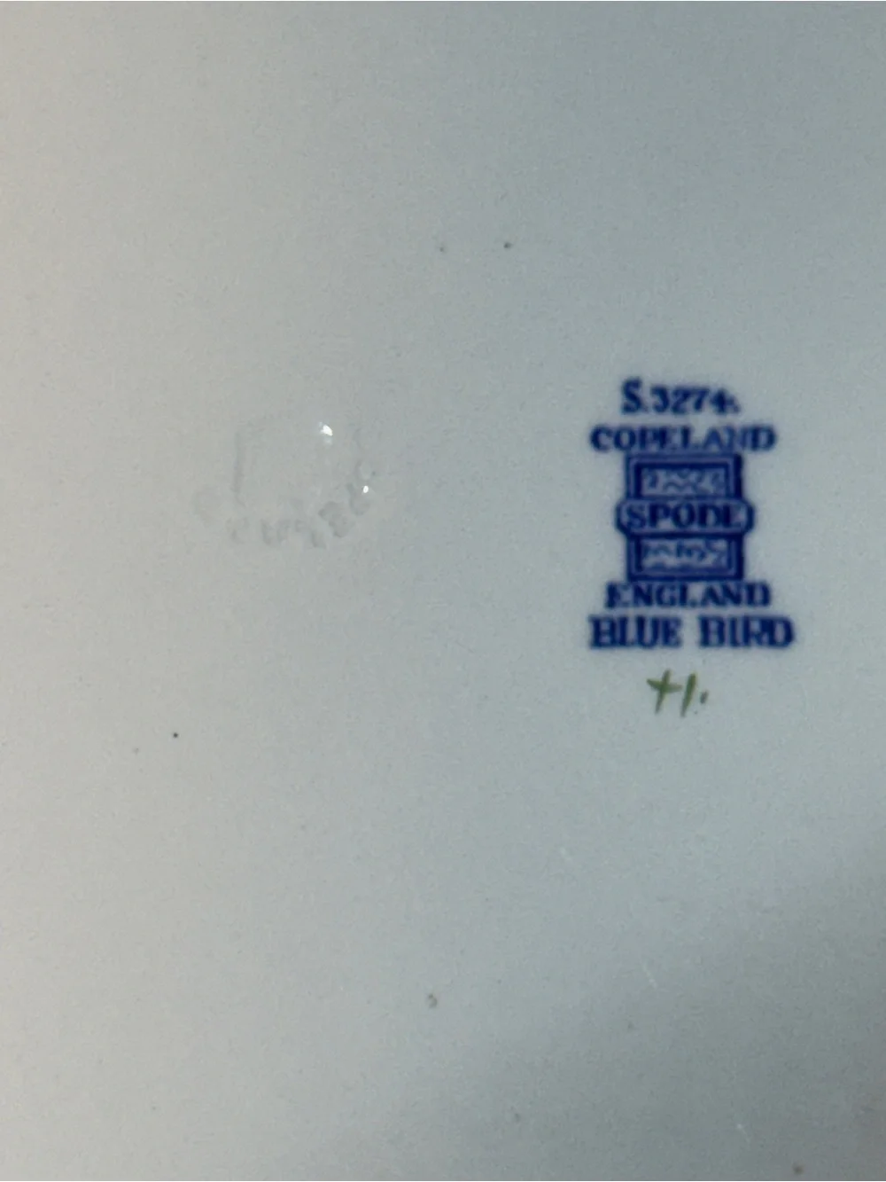 Vintage Spode Blue Bird Oval Platter